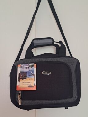 U.S. TRAVELER Black & Gray Men’s Shoulder Bag